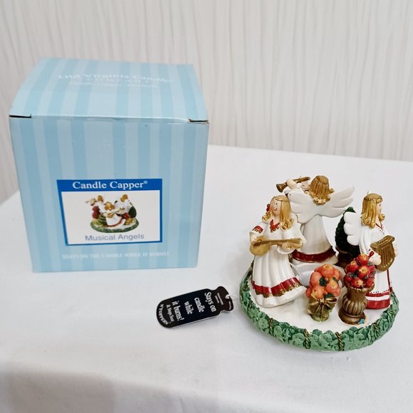 Old Virginia Candle - Candle Capper "Musical Angels" Stays on Candle While Lit! - Picture 2 of 5